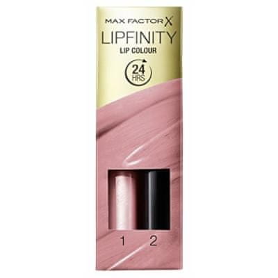 Max Factor Long-lasting lipstick with Lipfinity balsam, odtenek 210 – Endlessly Mesmerising, 2.3 ml + 1.9 ml