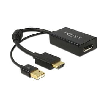 Delock aktivni adapter HDMI na Displayport 1.2