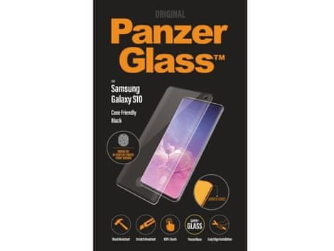 PanzerGlass zaščitno steklo za Galaxy S10 CF Black Fingerprint