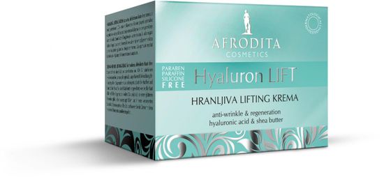 Kozmetika Afrodita hranljiva krema Hyaluron Lift, 50ml
