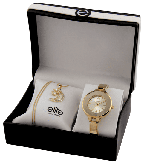 Elite Models ženski komplet za uro in ogrlico E54484G-102