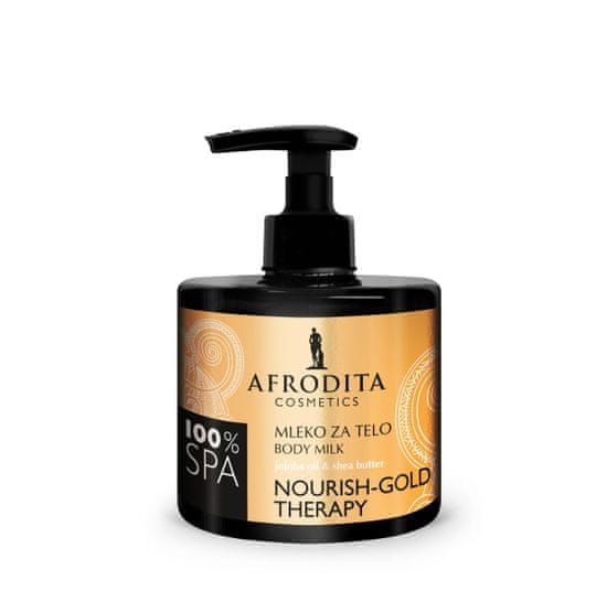 Kozmetika Afrodita mleko za telo Nourish Gold Therapy, 250ml