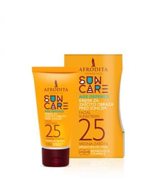 Kozmetika Afrodita krema za sončenje Sun Care, anti age F25, 50ml