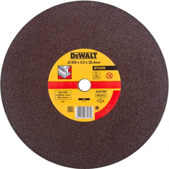 DeWalt rezilna plošča 355 mm, za DW875, za kovino (DT3450)