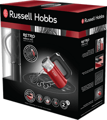Russell Hobbs 25200-56 Retro ročni mešalnik, rdeč