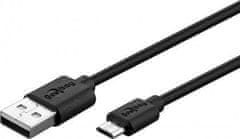 Goobay micro USB kabel za polnjenje in sinhronizacijo, 2m, črn