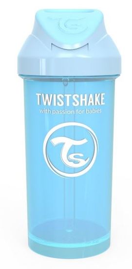 Twistshake steklenica s slamico, 360 ml 12+m