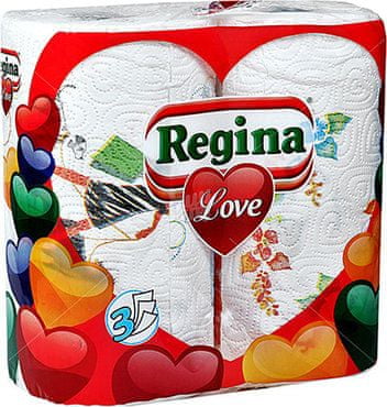 Regina kuhinjske brisačke Love 2/1 3 slojne, 50 list