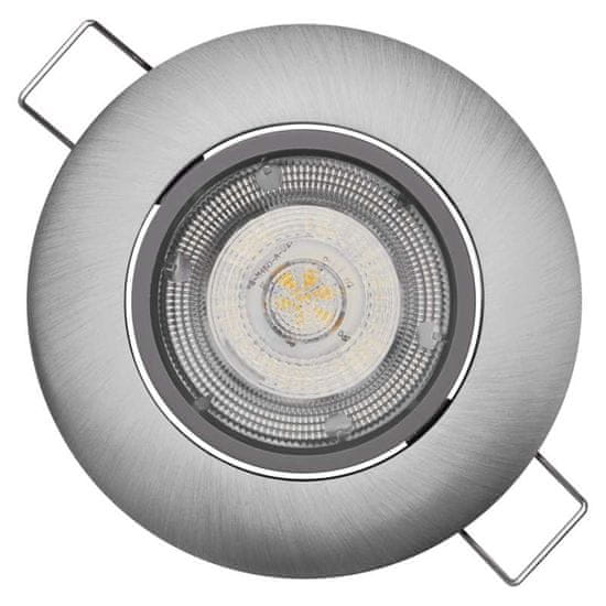 Emos LED Exclusive stropna svetilka, srebrna, topla bela (8 W)