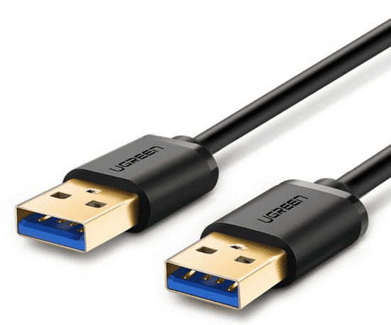 Ugreen USB 3.0 podaljšek (M na M), 1,5 m, črn