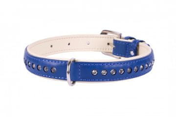 WAUDOG Ovratnica s prvovrstnimi kristali modra