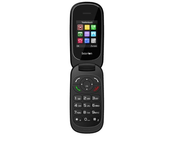 Beafon mobilni telefon na preklop C220, črn