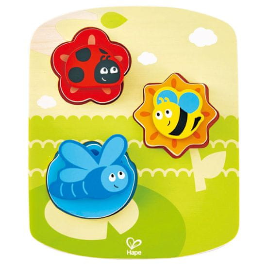 Hape Toys puzzle pikapolonica metuljček in čebelica