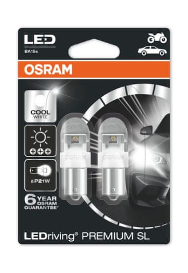 Osram žarnica LED 2W/12V/P21W/600/Premium, 2 kosa