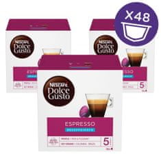 NESCAFÉ Dolce Gusto Espresso kapsule za kavo brez kofeina (16 kapsul/16 napitkov), trojno pakiranje
