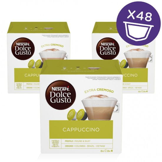 NESCAFÉ Dolce Gusto Cappuccino kapsule za kavo (48 kapsul / 24 napitkov)