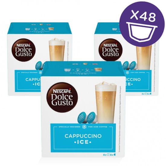 NESCAFÉ Dolce Gusto Ice Cappuccino kava 216g (16 kapsul), trojno pakiranje
