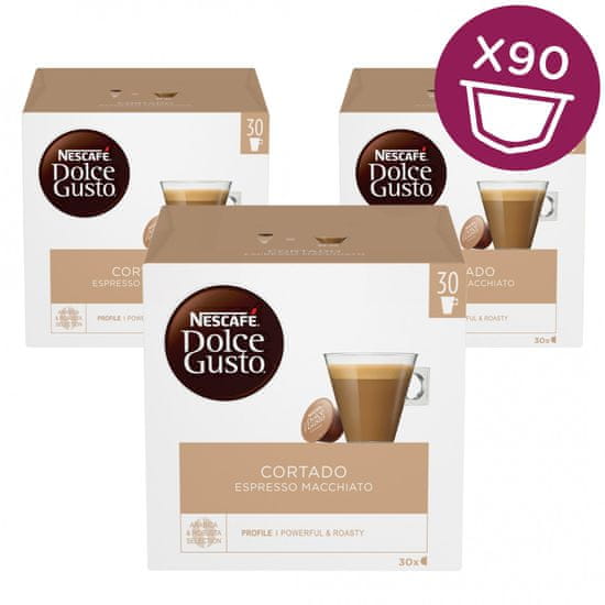 NESCAFÉ Gusto Cortado Dolce kava (30 kapsul), trojno pakiranje XXL - Odprta embalaža