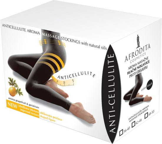 Kozmetika Afrodita masažne hlačne nogavice Anticellulite, št. 36-40