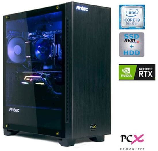 PCX namizni računalnik EXIES i9-9900KF/16GB/SSD500GB+2TB/RTX2080/FreeDOS (PCX EXIES E3)