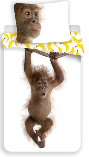 Jerry Fabrics otroška posteljnina, motiv orangutana