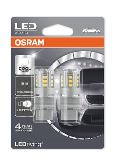 Osram LED P27, 7W, 12V (S8W DC) žarnica, 2 kosa