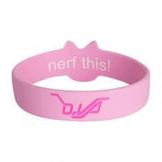 J!nx Overwatch D.Va Rubber Bracelet, zapestnica, roza