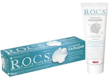 R-O-C-S zobna pasta z aktivnim kalcijem za krepitev zob