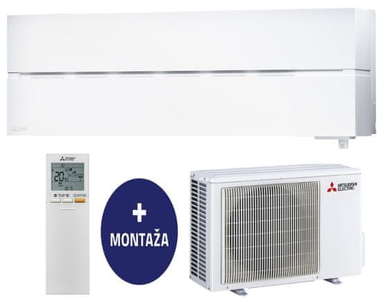Mitsubishi MSZ-LN25VGW / MUZ-LN25VG stenska klimatska naprava + montaža