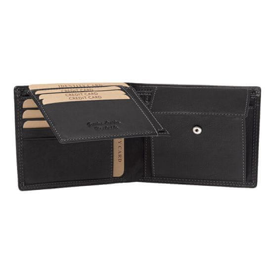 Lagen Moška usnjena denarnica LG-1789 Black