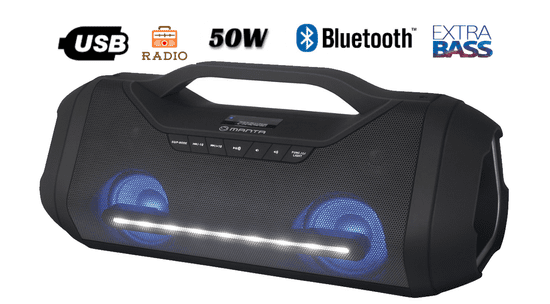 Manta Bluetooth zvočnik Boombox SPK614
