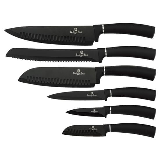 Berlingerhaus Royal Black Collection set nožev z neoprijemljivo površino, 6 kosov