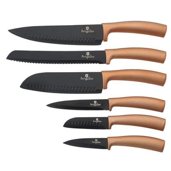Berlingerhaus Rosegold Metallic Line set nožev z neoprijemljivo površino, 6 kosov