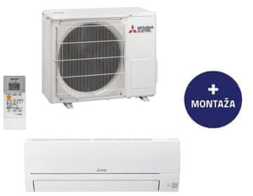 Mitsubishi MSZ-HR35VF / MUZ-HR35VF, stenska klimatska naprava, z montažo