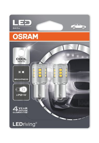 Osram LED BA15S žarnica, 1,4 W 12V, 2x