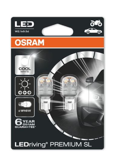 Osram LED W2,1x9,5d žarnica, 12V, 16W