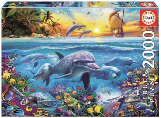 Educa Sestavljanka delfini, 2000 delov