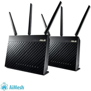 ASUS RT-AC68U, 2ks (90IG00C0-BO3000)