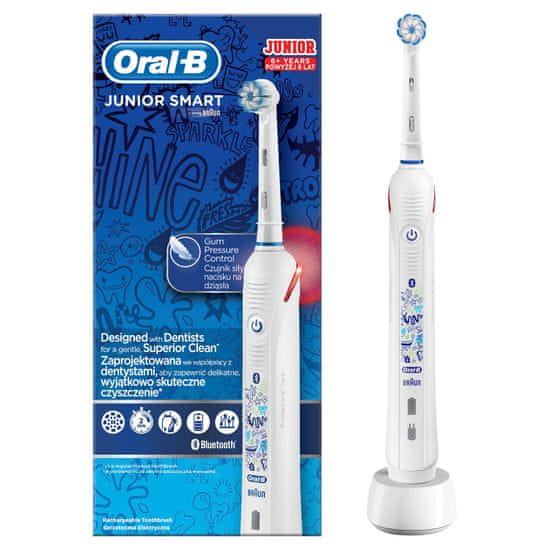 Oral-B Junior Smart otroška zobna ščetka White (Smart 4 tech)