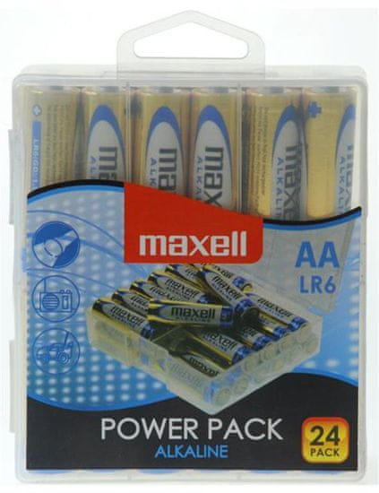 Maxell baterija AA (LR6), alkalne, 24 kosov