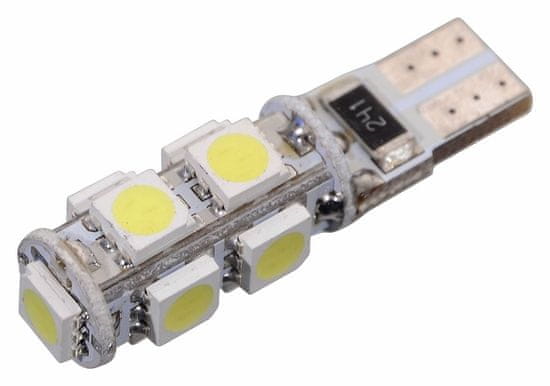 Compass  9 SMD LED žarnica 12V T10 s pripravljenim uporom CAN-BUS bele barve