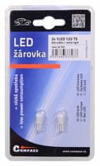 Compass  Žarnica 1LED 12V T5 bela 2ks