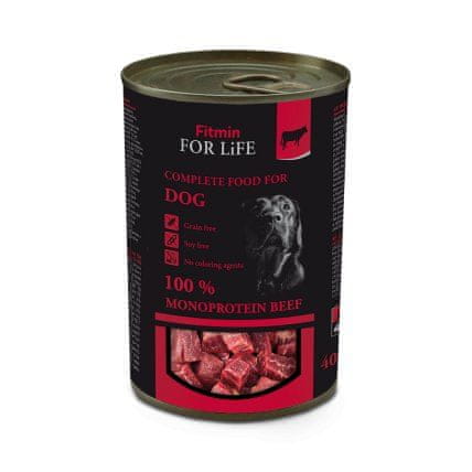Fitmin Dog tin beef pasja hrana iz konzerve, goveje meso, 400 g