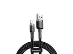BASEUS Cafule CALKLF-BG1 podatkovni kabel, 1 m, črno-siv