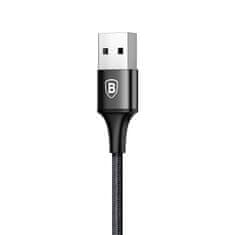 BASEUS Rapid 3v1 napajalni kabel za Micro USB, Lightning, Type-C 3A/1.2m, črna CAMLT-SU01