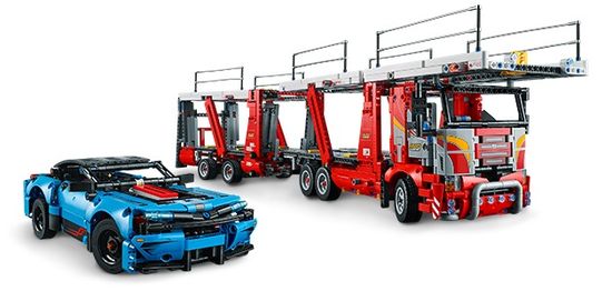 LEGO Technic 42098 tovornjak za prevoz vozil - Odprta embalaža1