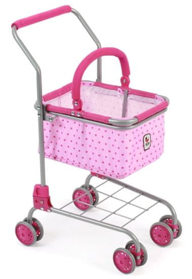 Bayer Chic otroški nakupovalni voziček/košara, roza s pikami