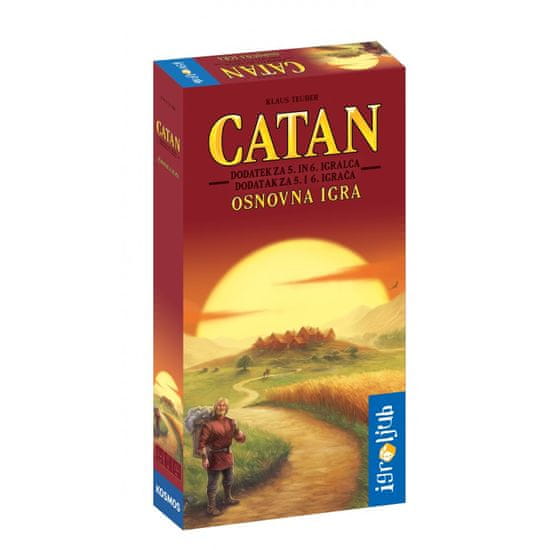 Igroljub družabna igra Catan - dodatek za 5. in 6. igralca