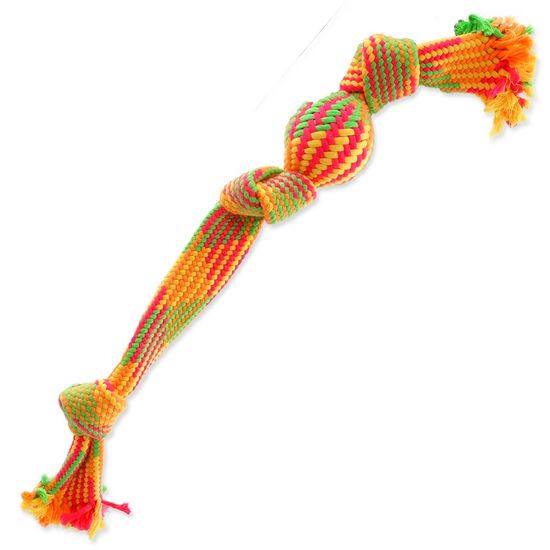 Dog Fantasy igralna vrv za pse, 3 vozla, barvna, 50 cm