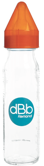 DBB Remond otroška steklenička, s silikonskim cucljem, 240 ml, 0–4 m